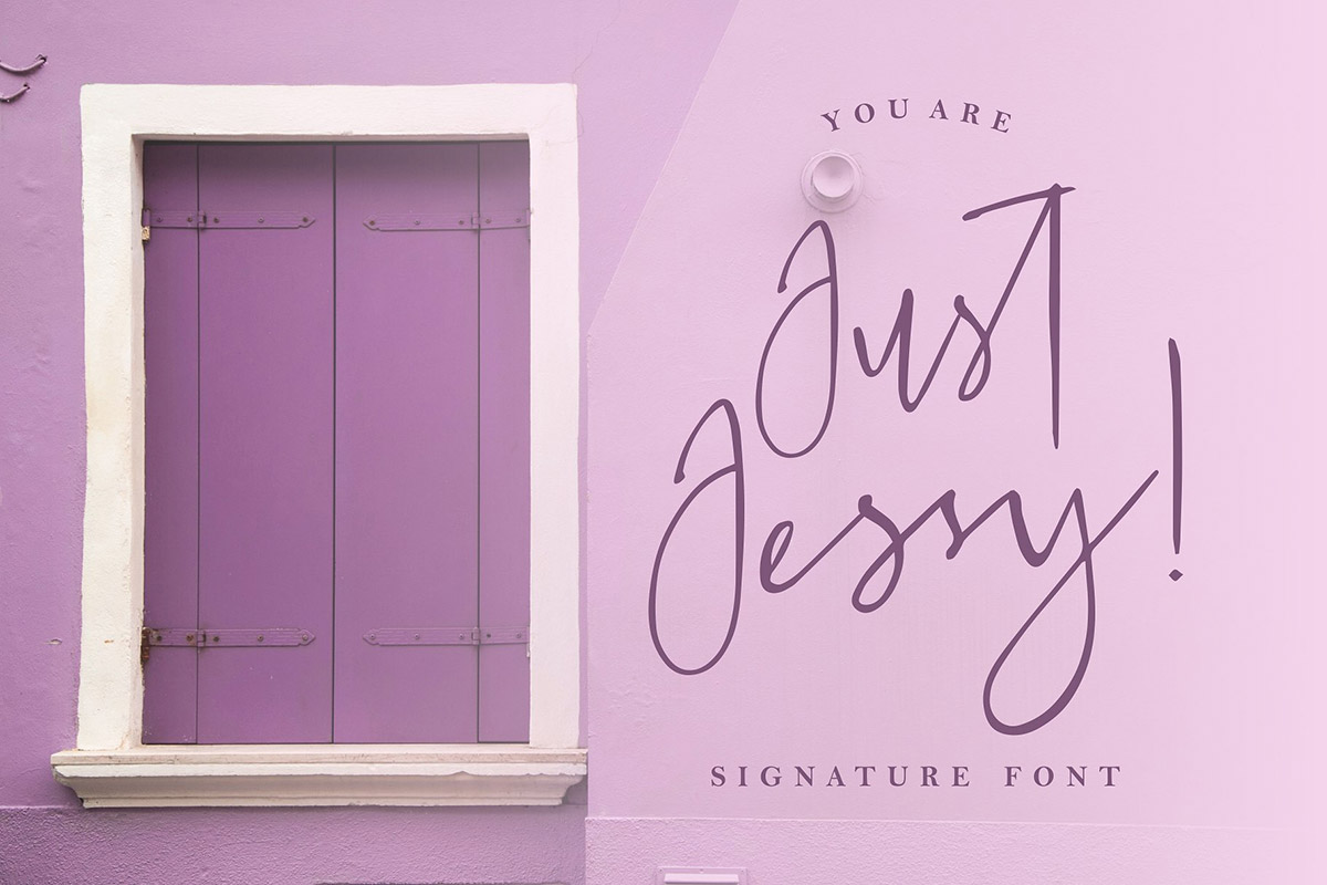 Free Just Jessy Signature Font