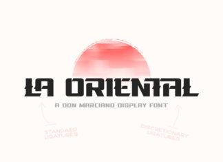 Free La Oriental Display Font