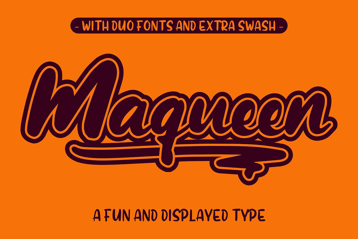 Free Maqueen Round Display Font Duo