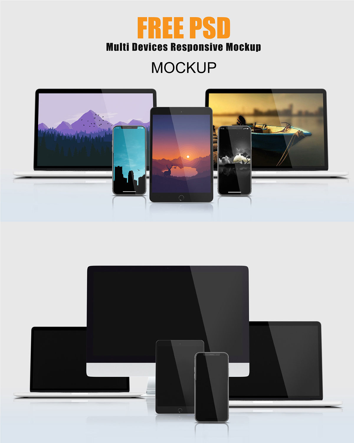 Free Multi Devices Responsive Mockup