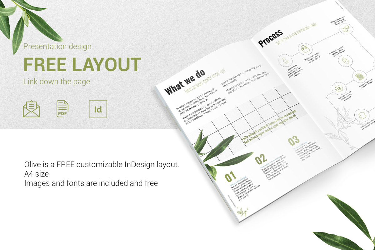 Free Olive Presentation Design Layout