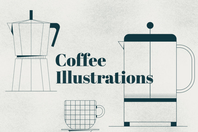 Free Outline Coffee Illustrations