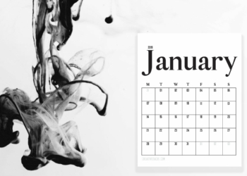 Free Printable Minimal Calendar 2019