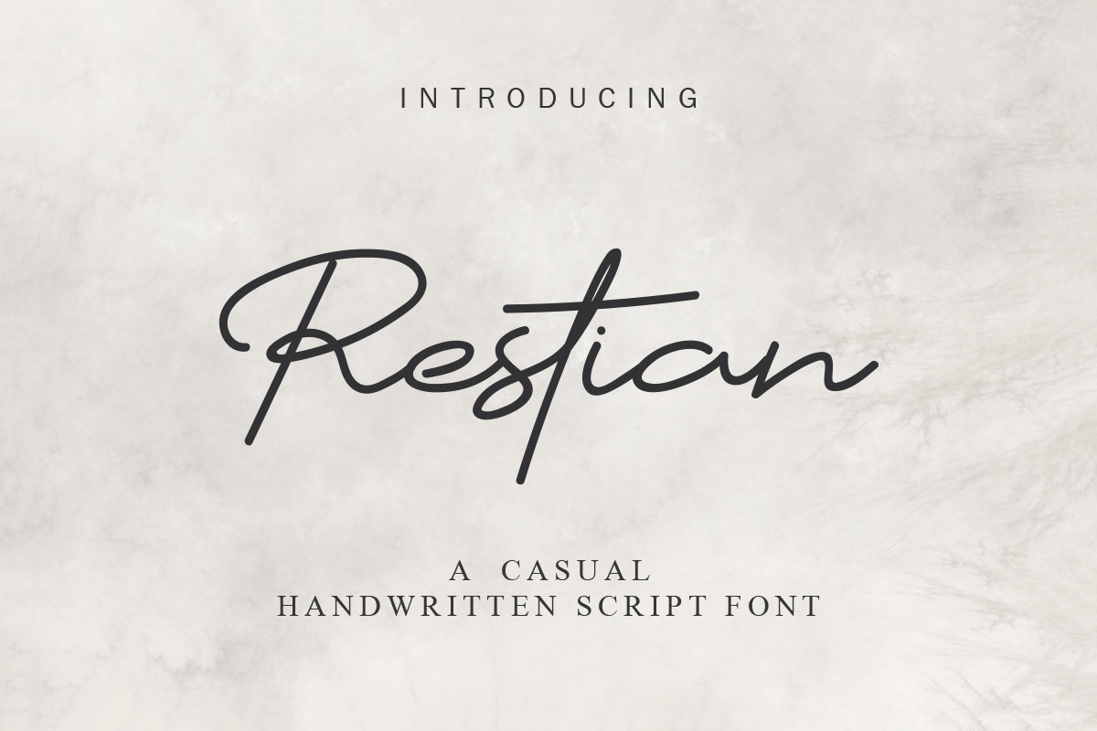 Free Restian Handwritten Script Font