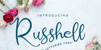 Free Russhell Script Calligraphy Font