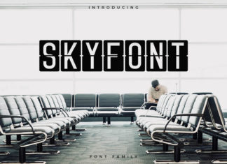 Free Skyfont Sans Serif Font
