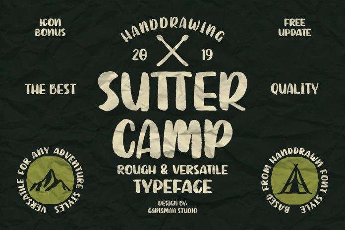 Free Sutter Camp Adventure Display Font