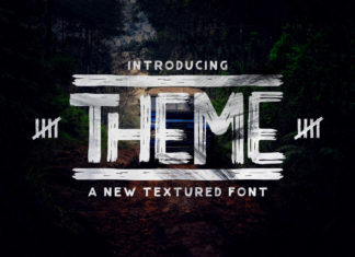 Free Theme Textured Font