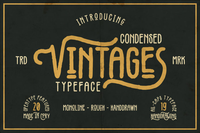 Free Vintages Display Font