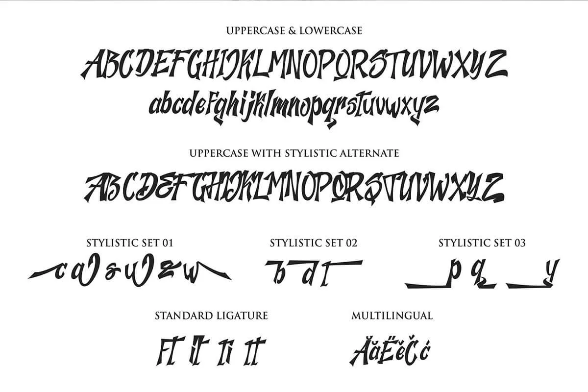 Jazh Handwritten Script Font Preview 4