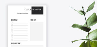 Minimalist Daily Planner Printable Vol.1