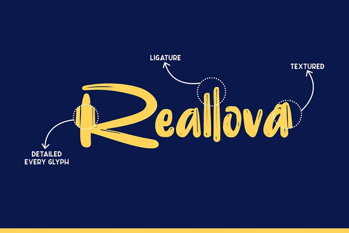 Reallova Display Font Preview 2