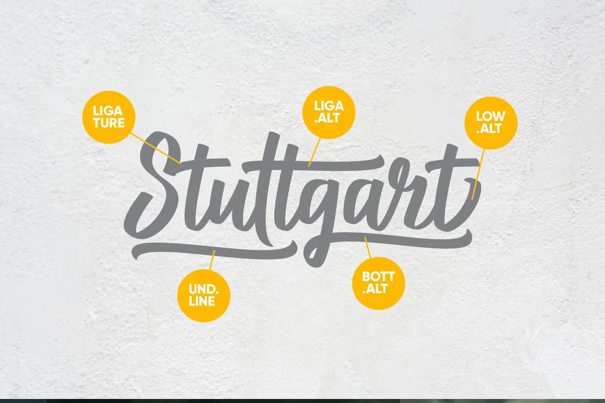 Stuttgart Script Font Preview 1