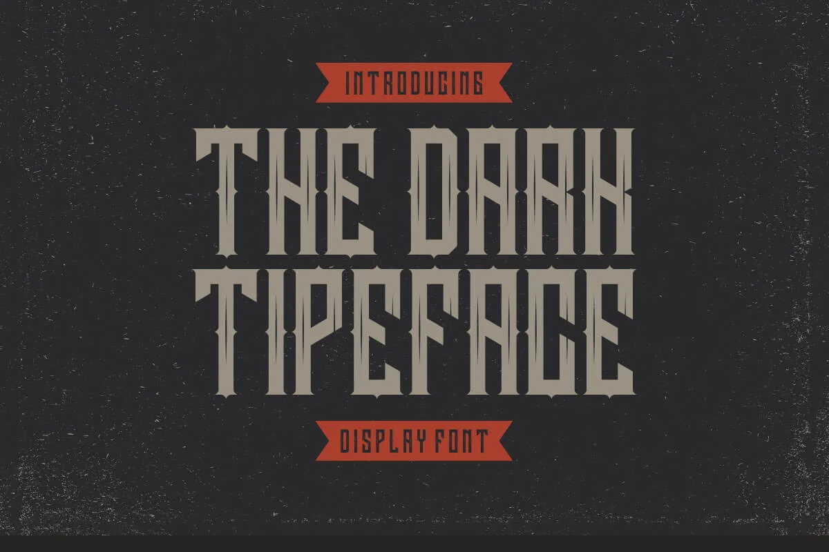 Darkrise Display Font Preview 4