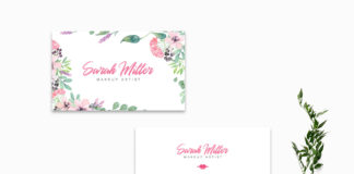 Free Floral Business Card Template V2