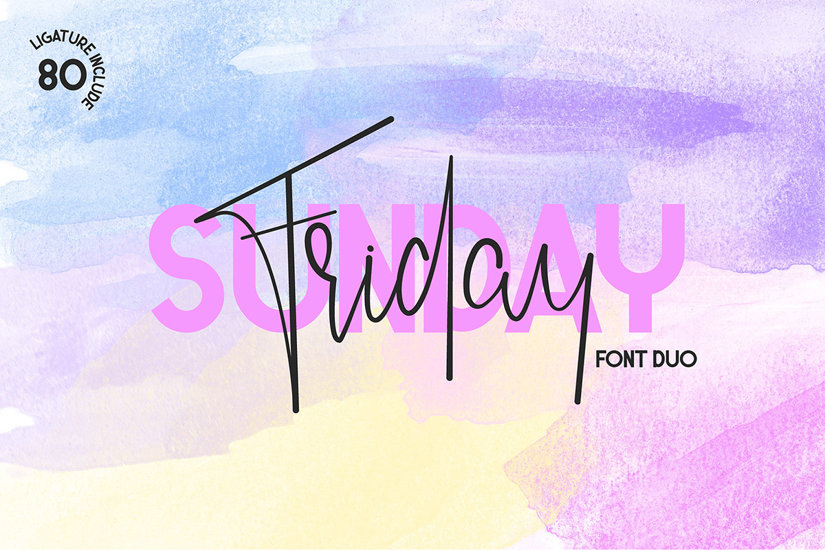 Free Friday Sunday Font Duo