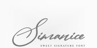 Free Simanice Signature Font