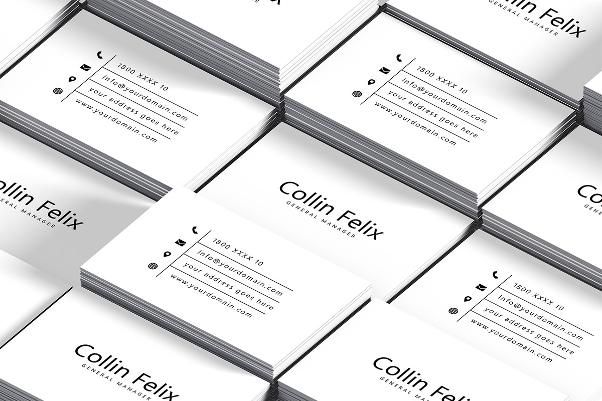 Free Simple Individual Business Card Template
