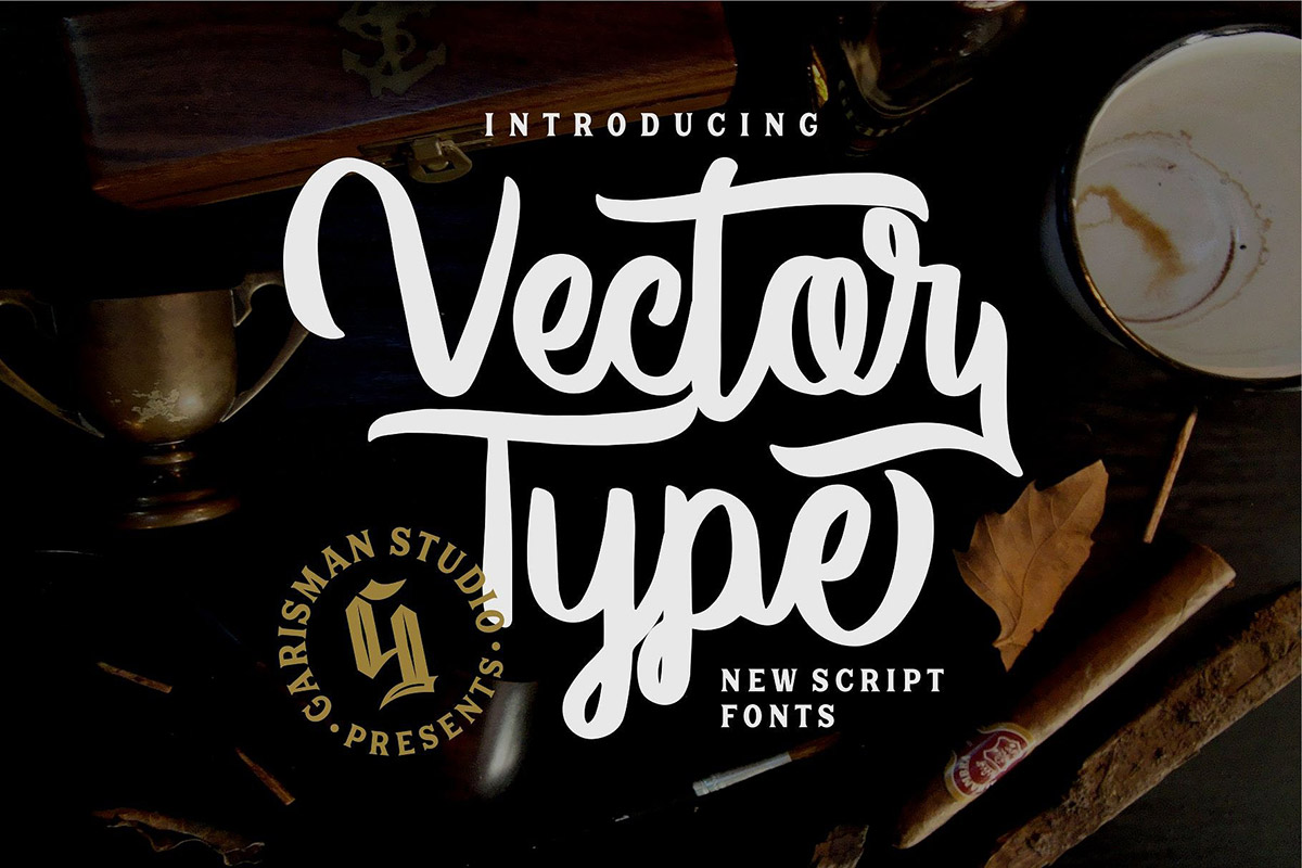 Free Vector Type Script Font