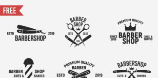 Free Vintage Barbershop Logo Templates