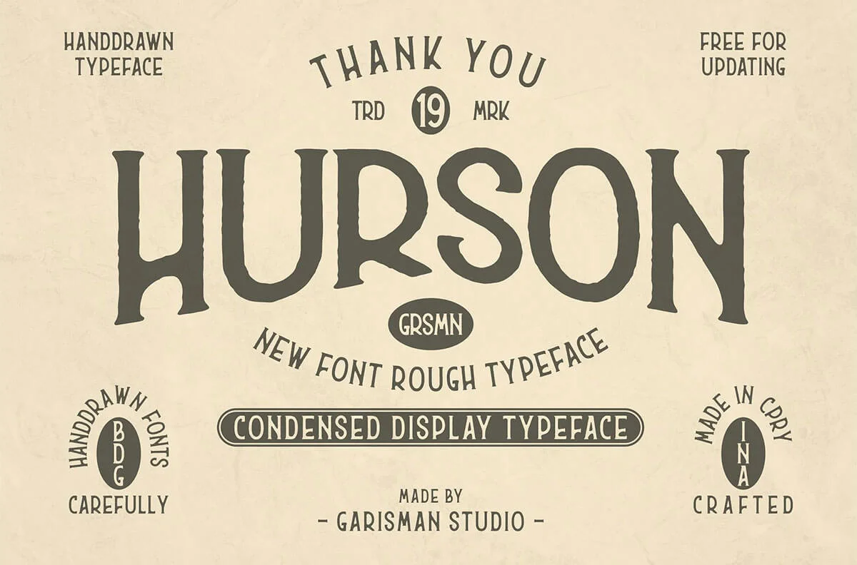 Hurson Display Font Preview 4