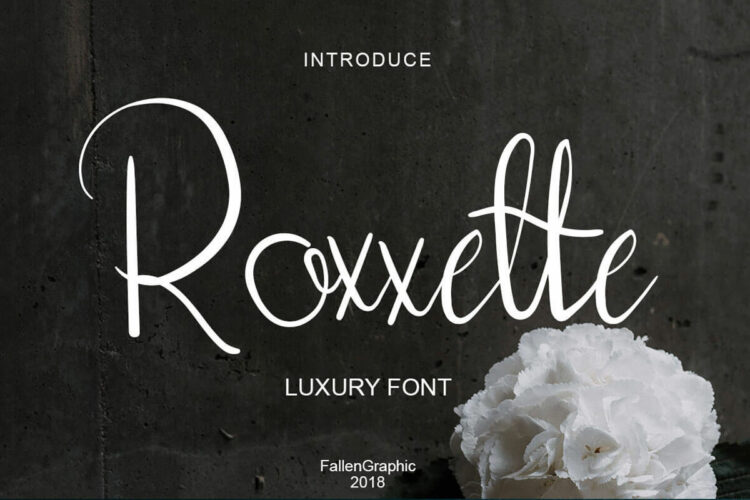 Roxxette Script Font Feature Image