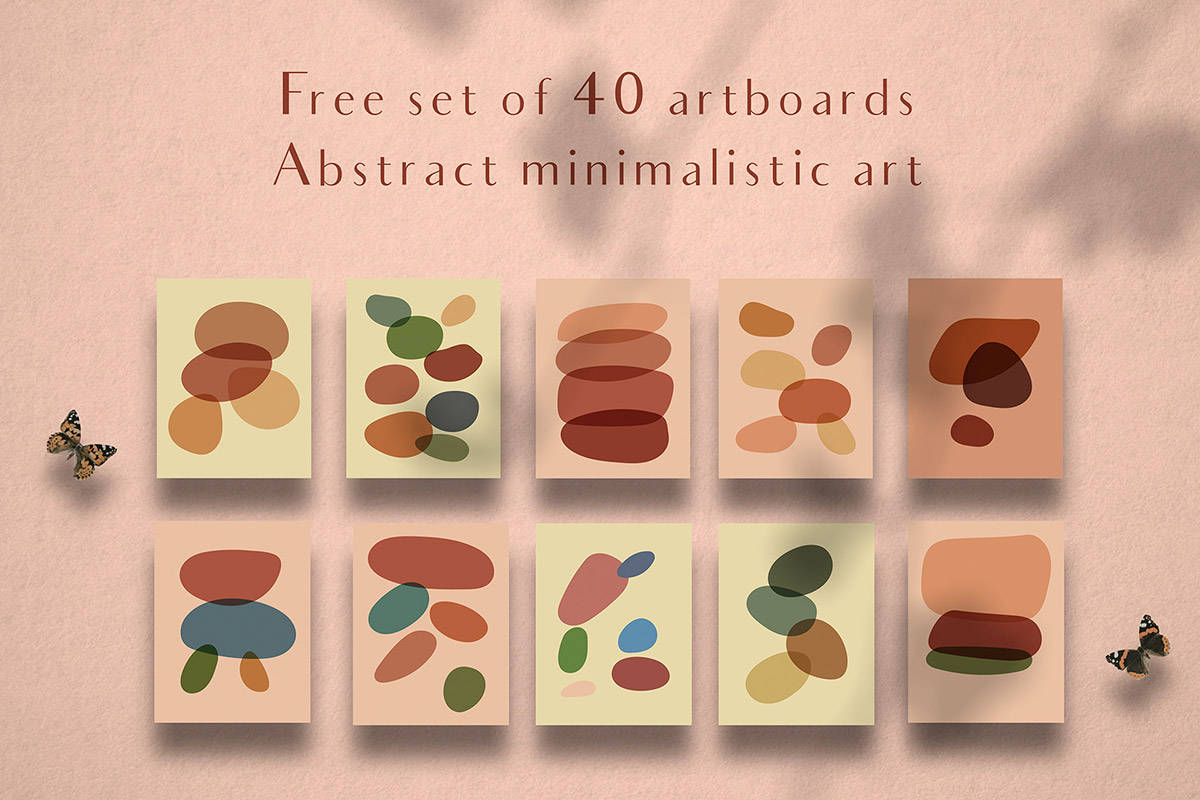 Free Abstract Minimalist Art Set