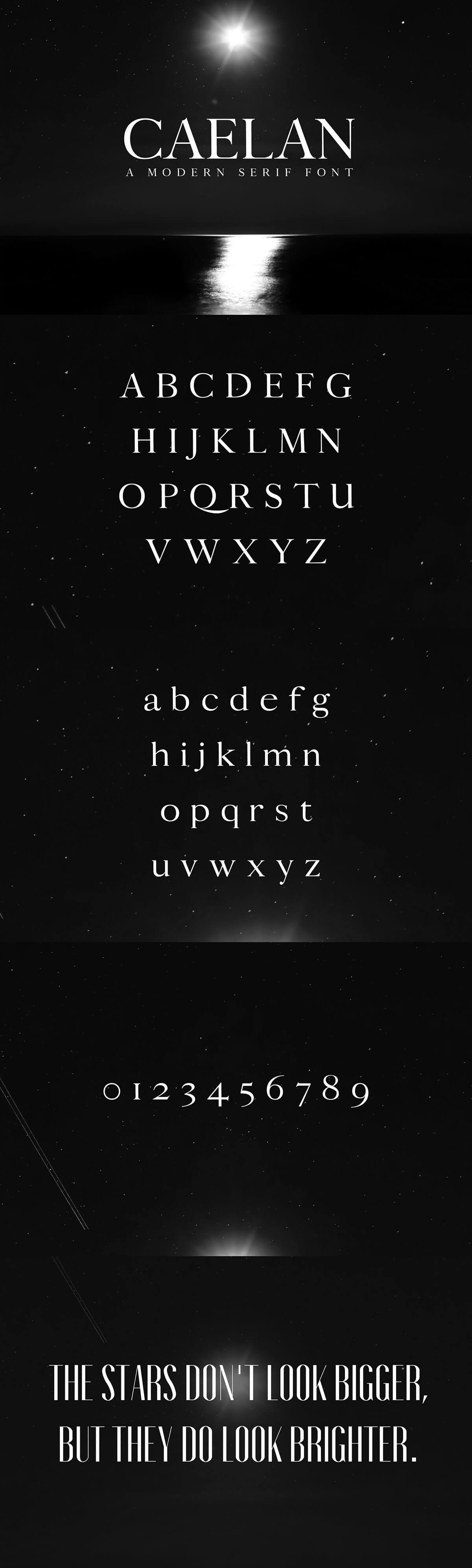 Free Calean Serif Font