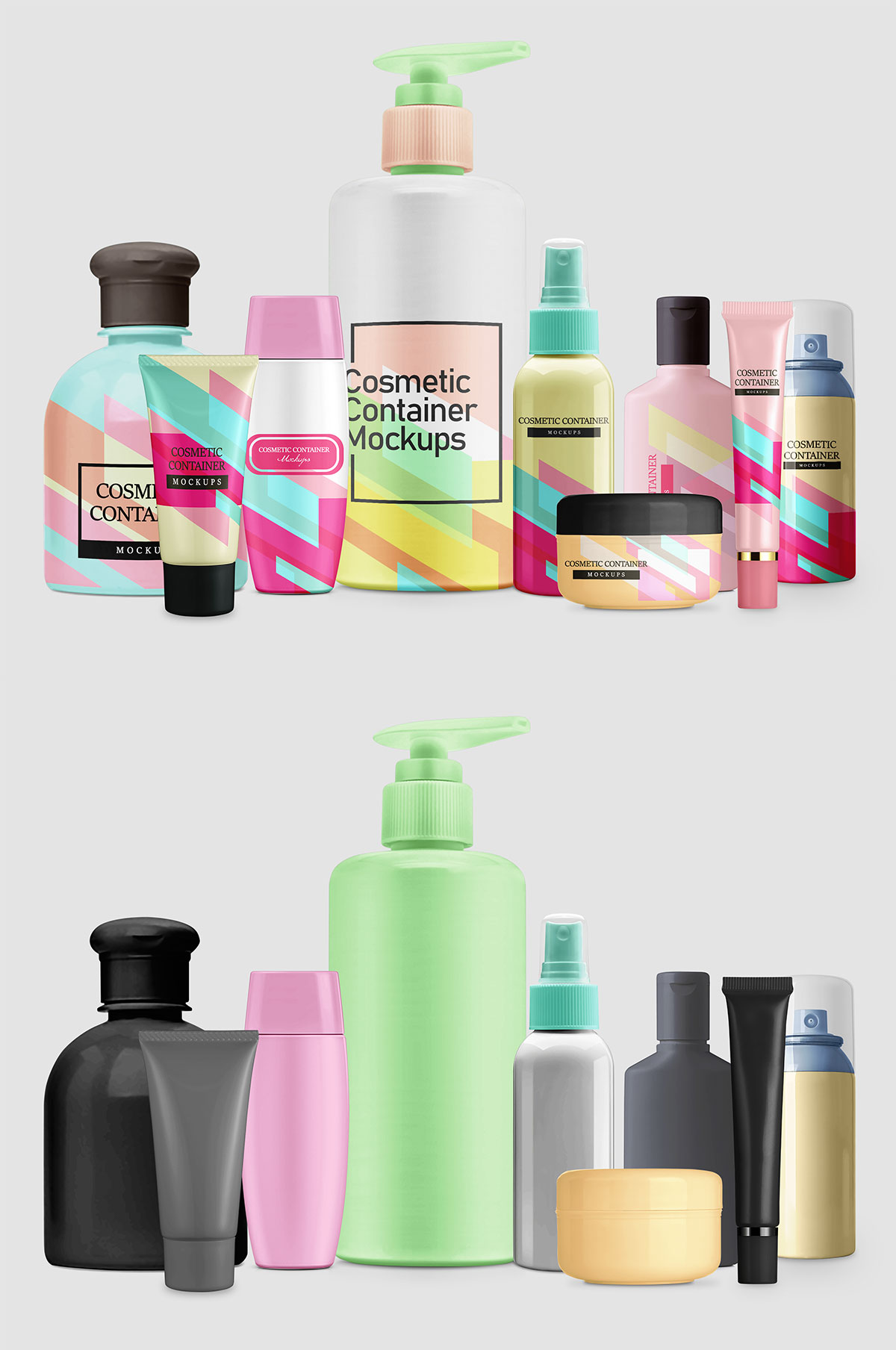 Free Cosmetic Container Mockup Pack