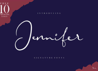 Free Jennifer Signature Font