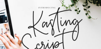 Free Kasting Script Signature Font