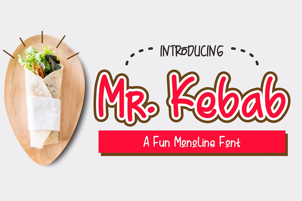 Free Mr Kebab Delicious Script Font