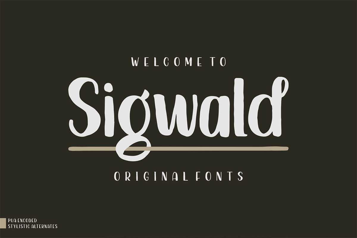 Free Sigwald Handdrawn Font