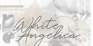 Free White Angelica Signature Font