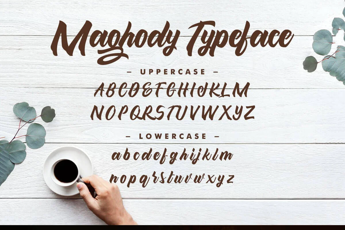 Maghody Script Font Preview 3
