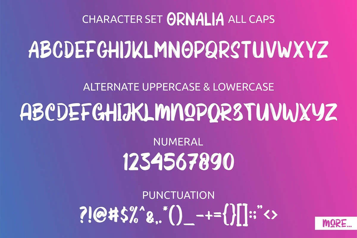 Ornalia Display Font Preview 2