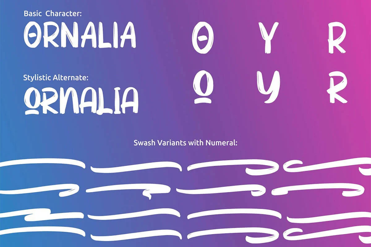 Ornalia Display Font Preview 3