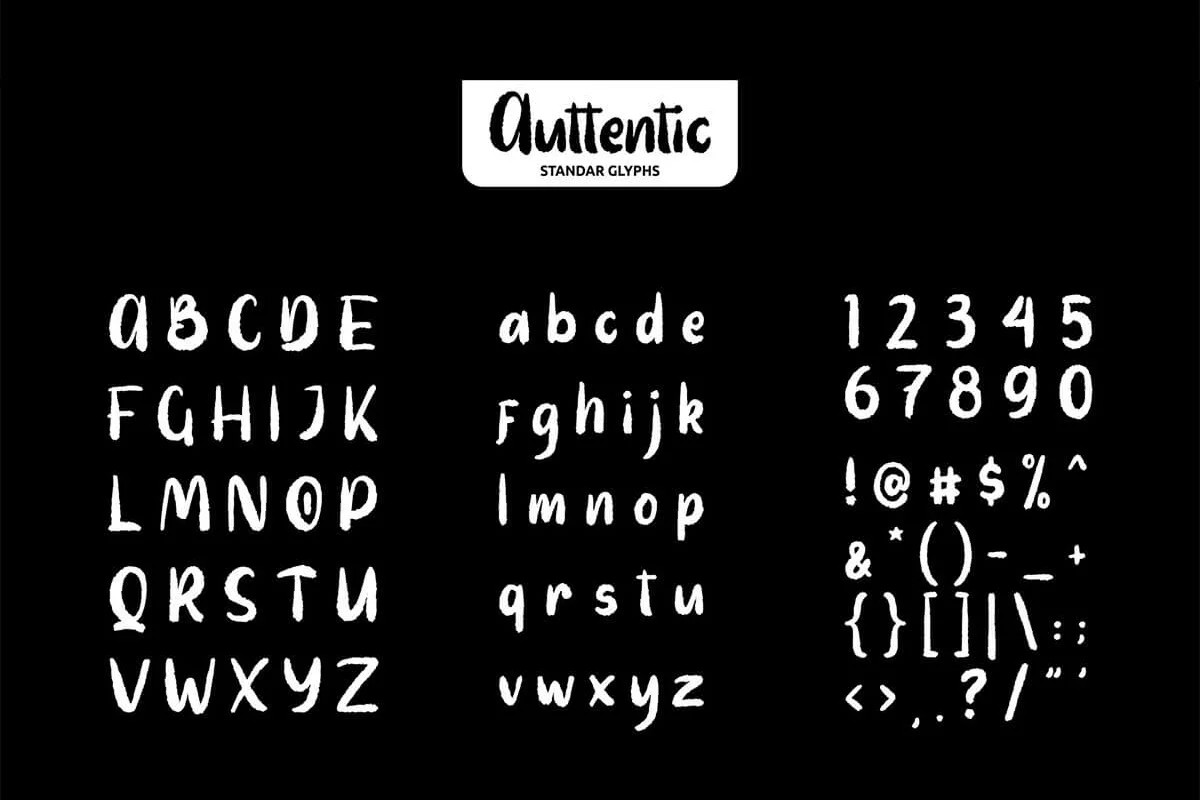 Auttentic Display Font Preview 1