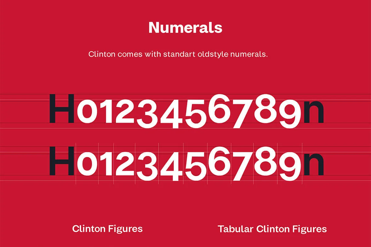Clinton Sans Serif Font Family Preview 6