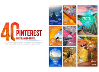 Free 40 Pinterest Travel Banners