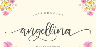Free Angellina Script Font
