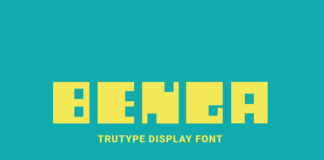 Free Benga Display Font
