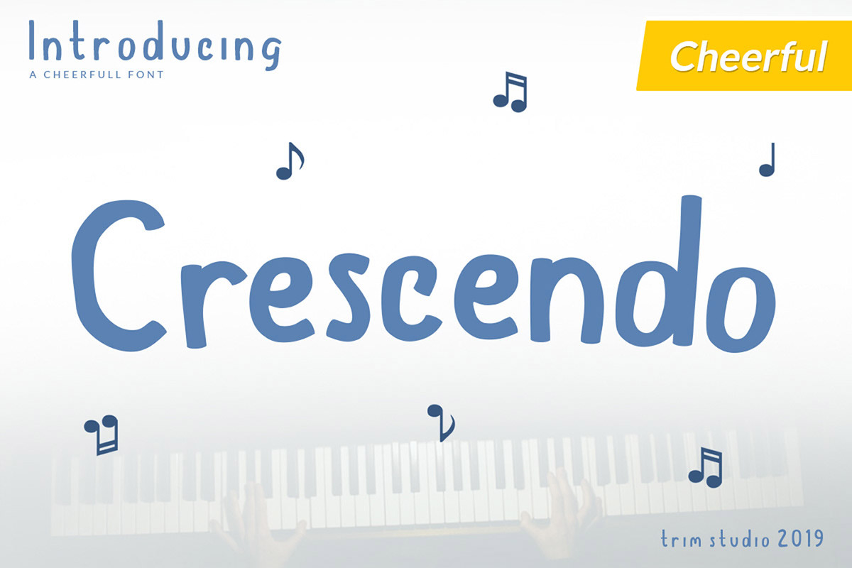 Free Crescendo Display Font