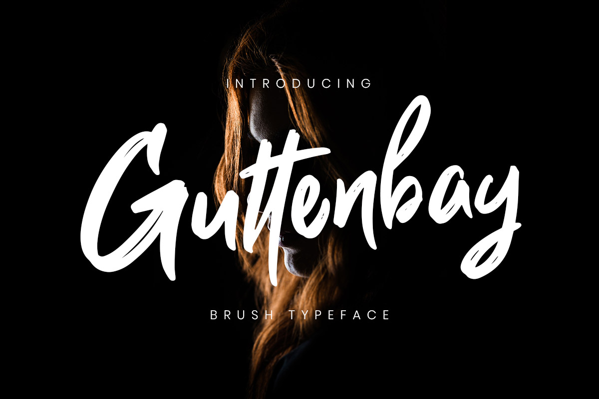 Free Guttenbay Brush Font