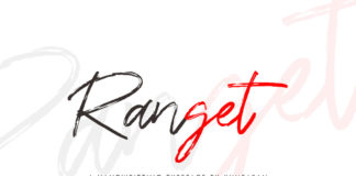 Free Ranget Brush Font