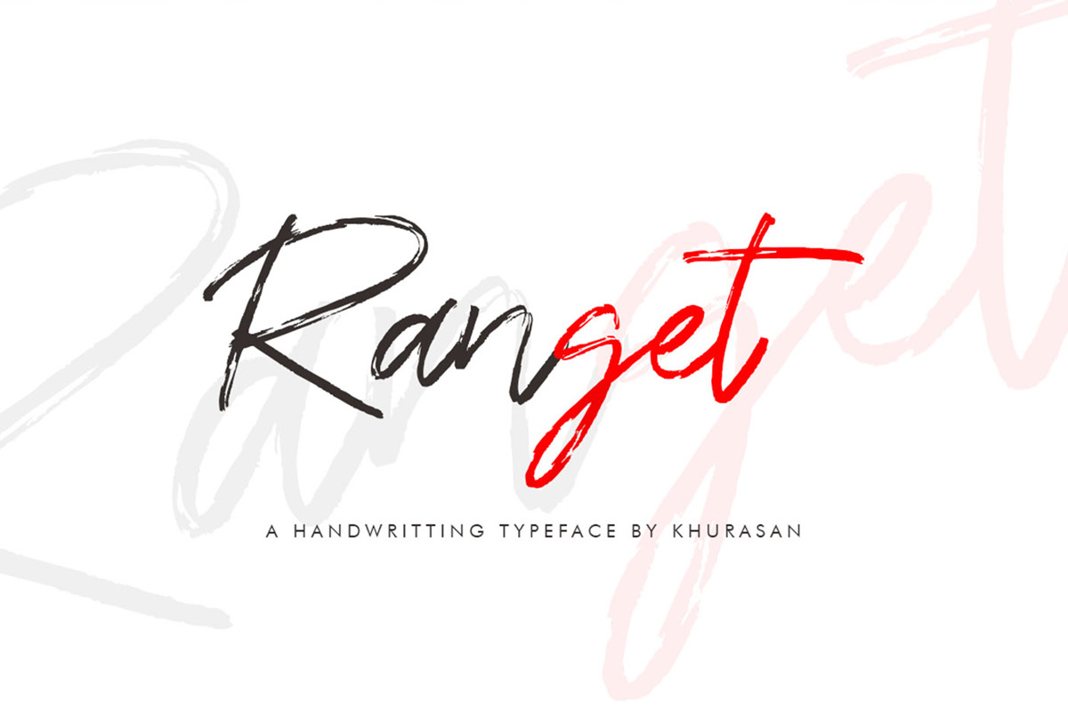 Free Ranget Brush Font