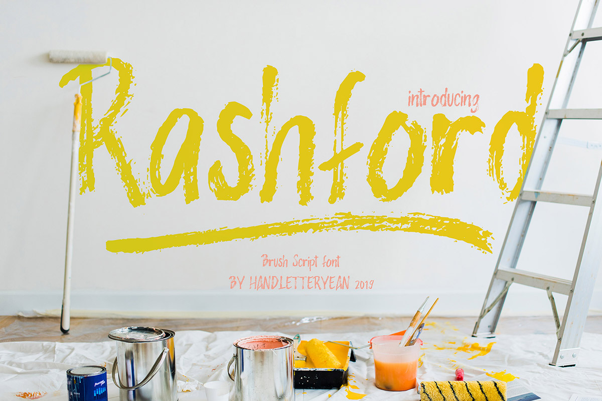Free Rashford Brush Font