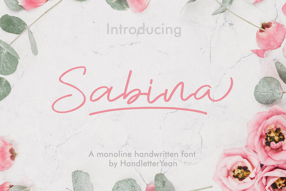 Free Sabina Handwritten Font