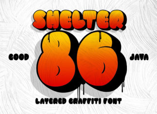Free Shelter 86 Graffiti Font