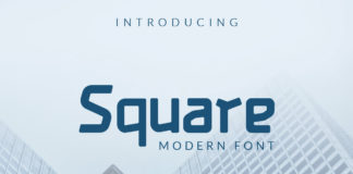 Free Square Display Font